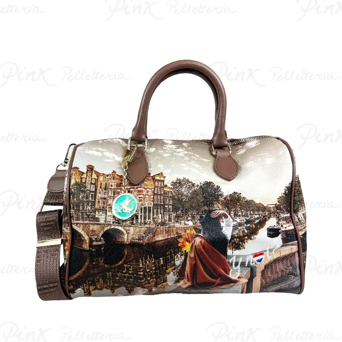 -YNOT Yesbag Boston Bag YES318F5 Autumn in Holland