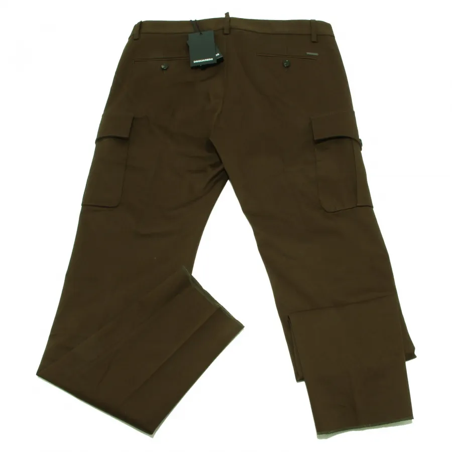 2579W pantalone uomo DSQUARED2 green cotton trouser men