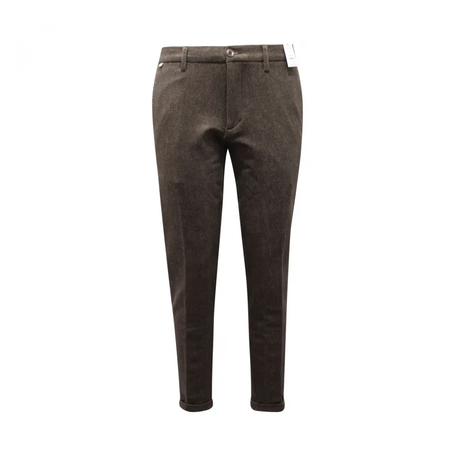 7739AQ pantalone uomo AT.P.CO man trousers green cotone pesante 