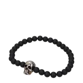 Alexander McQueen Bracciali Uomo Resina Nero