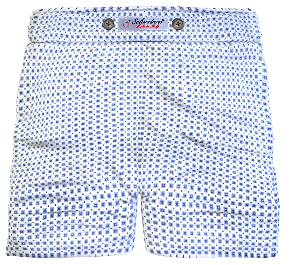 Bermuda Pantaloncino puro cotone popeline Shorts 2 tasche laterali Made in Italy