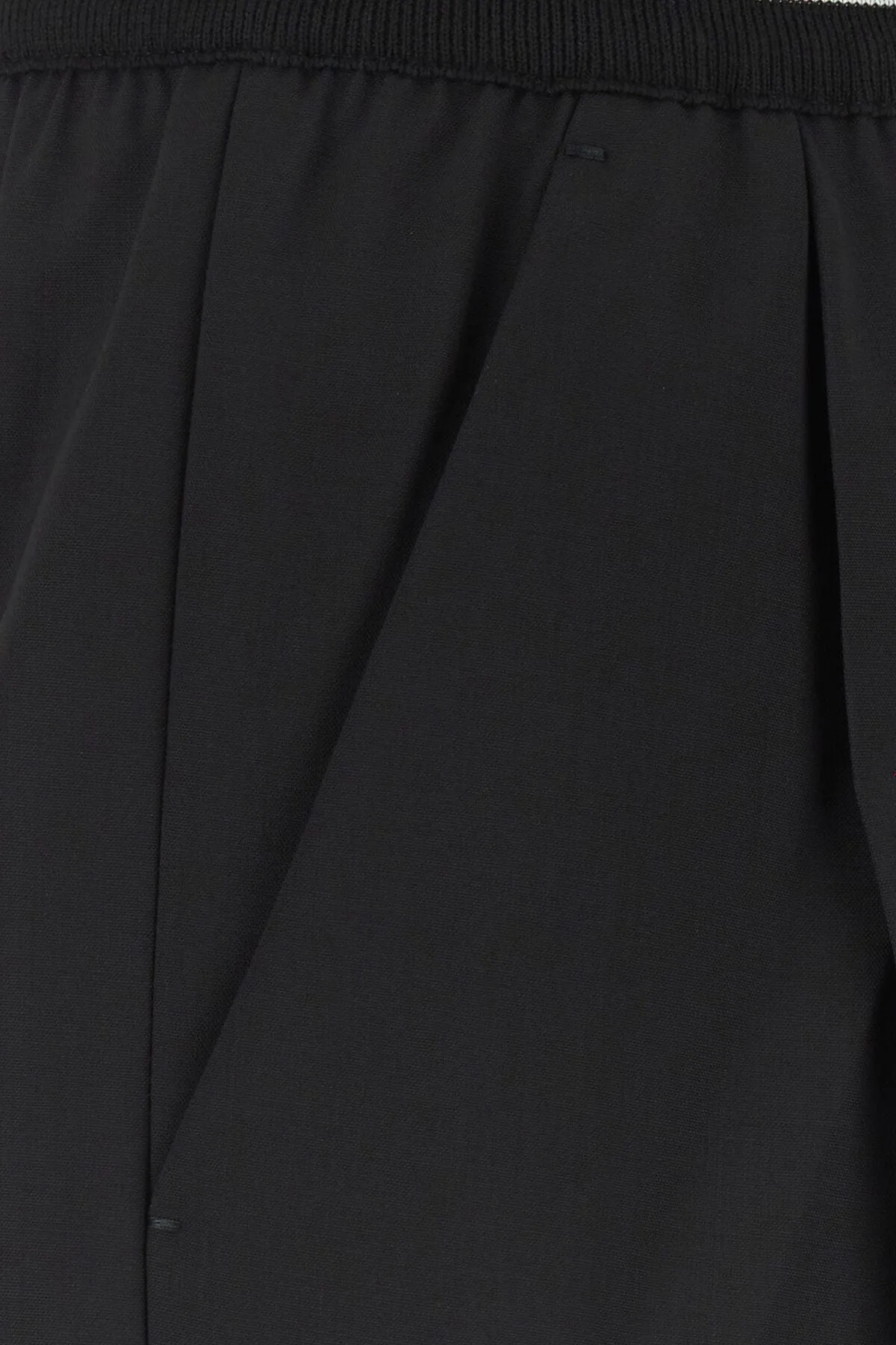 Black wool shorts    