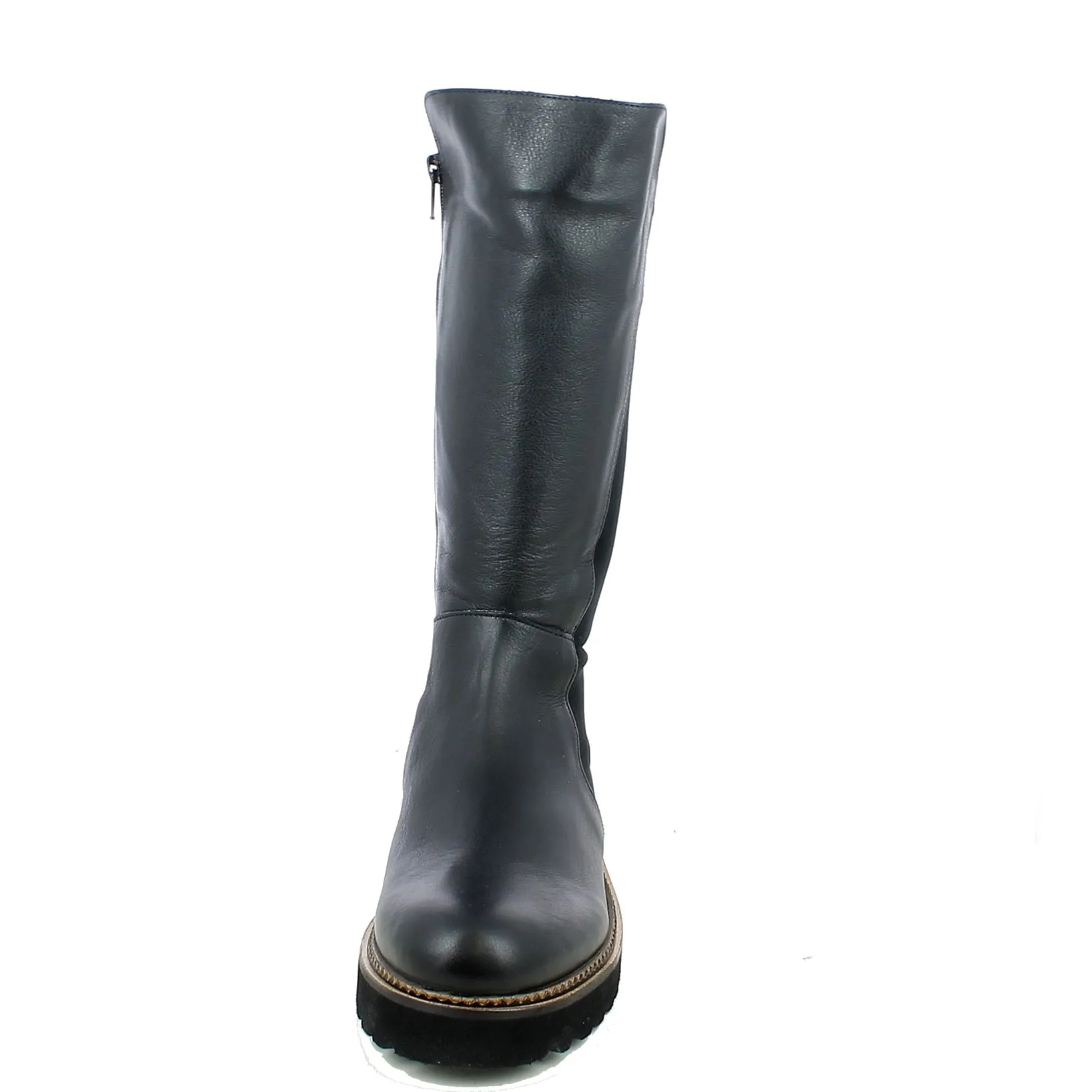 Bueno  Stivale in pelle ed elastan 