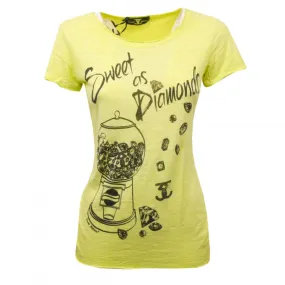 C4640 t-shirt donna SWEET MATILDA lime t-shirt woman