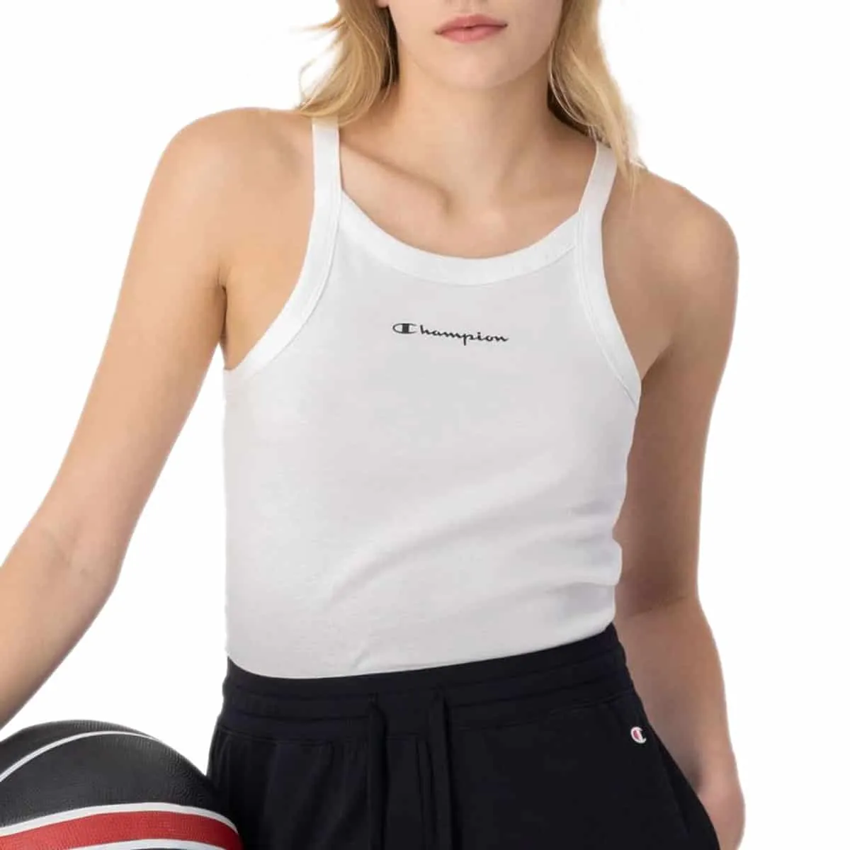 Canotta S.Stretta Slim Mini Logo 116121 Donna CHAMPION