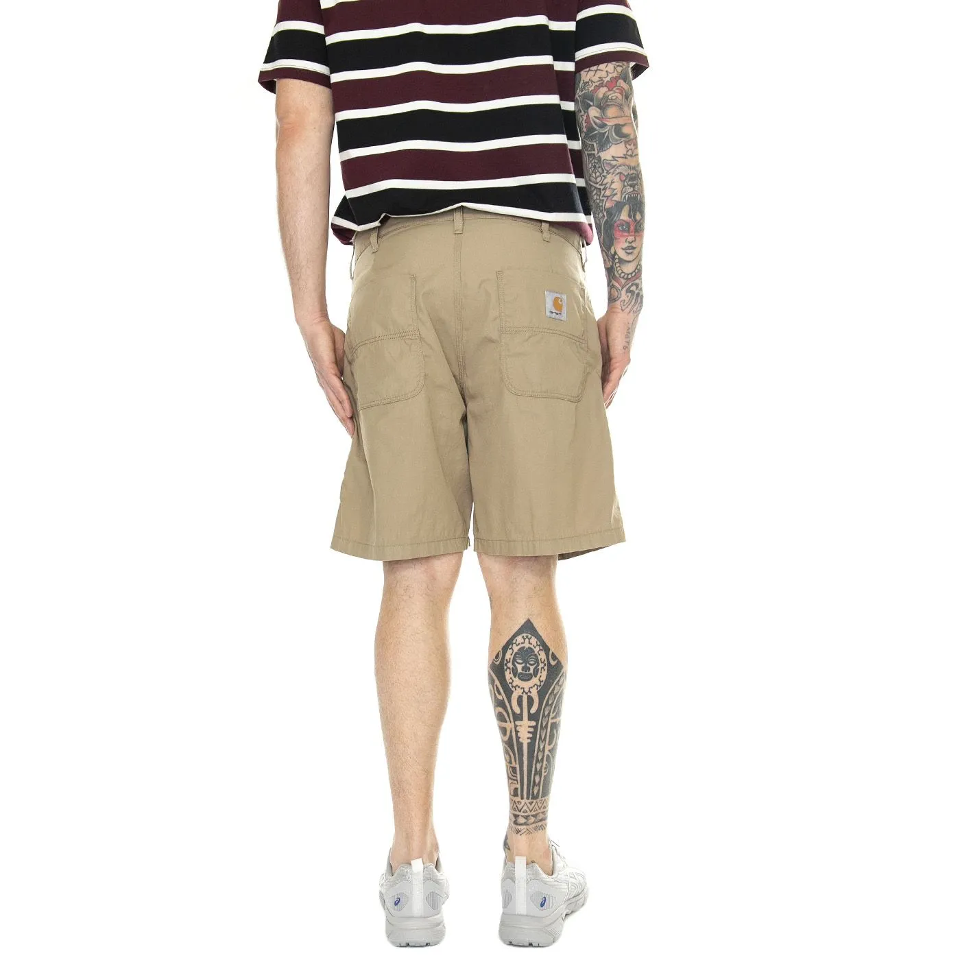 CARHARTT WIP Albert Short Leather /rinsed - Bermuda Uomo Beige    