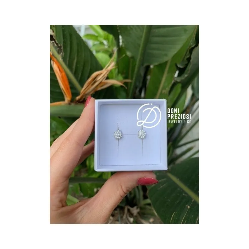 Coppia orecchini Mini Kate in argento 925% placcato oro bianco