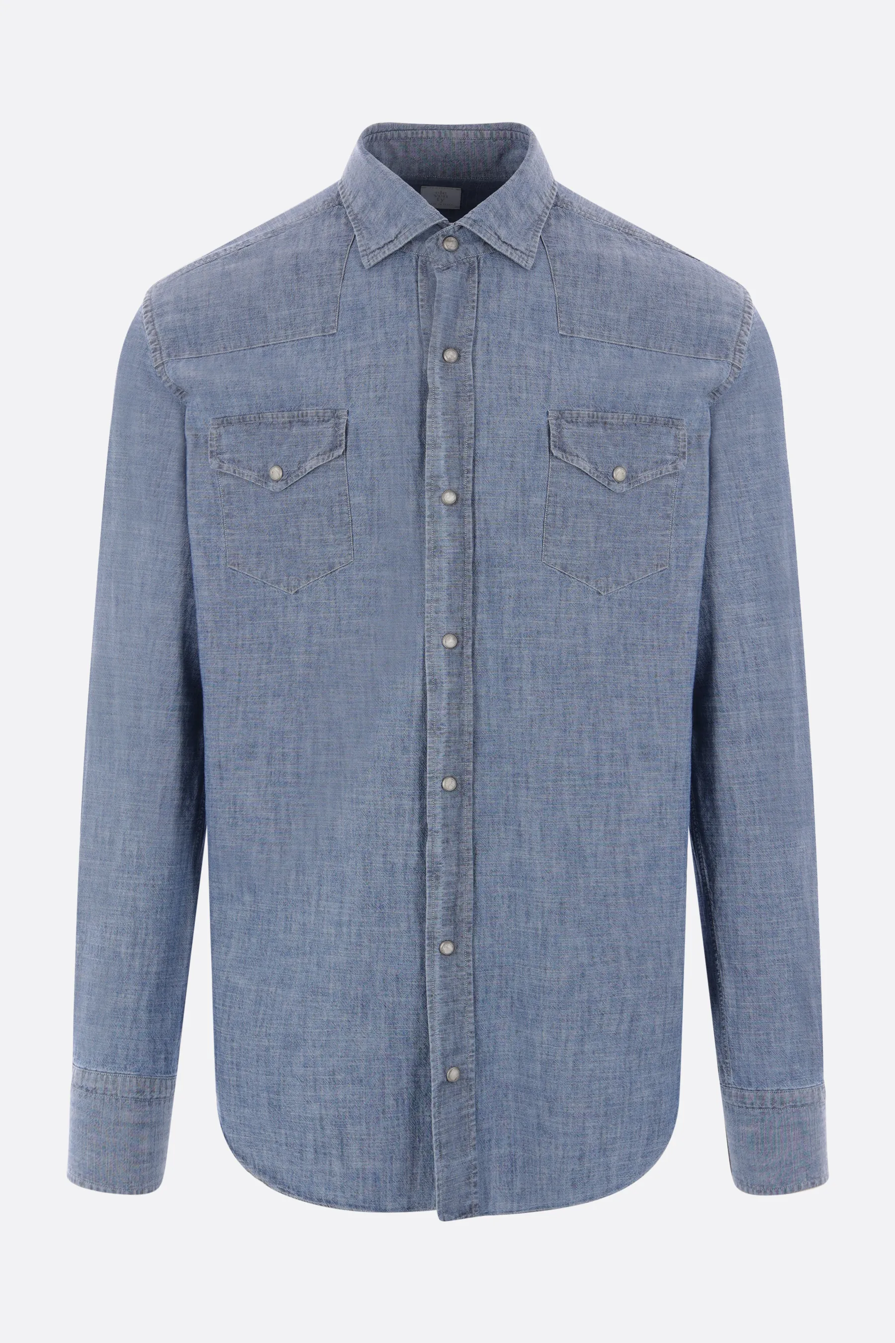 ELEVENTY camicia in chambray