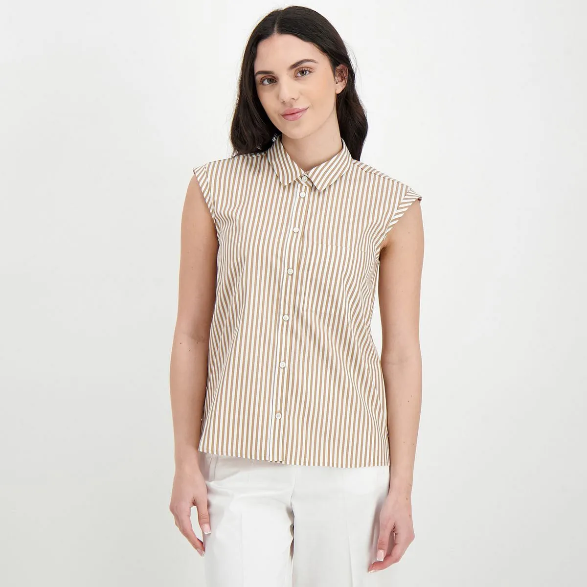      EMME MARELLA CAMICIA SMANICATA IN POPELINE DANUBIO DONNA  