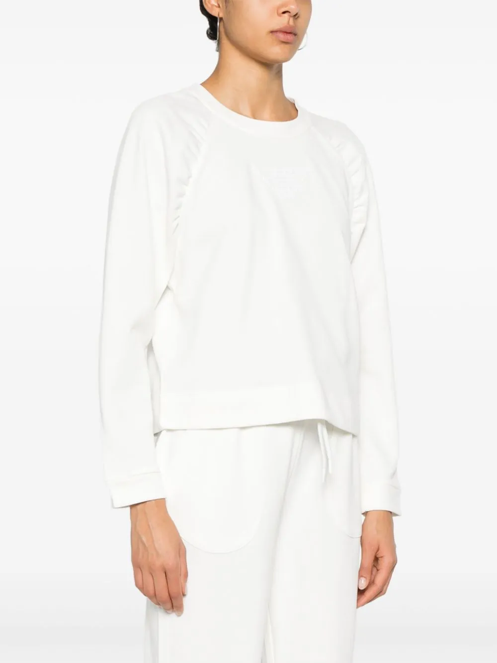 Emporio armani logo cotone felpa