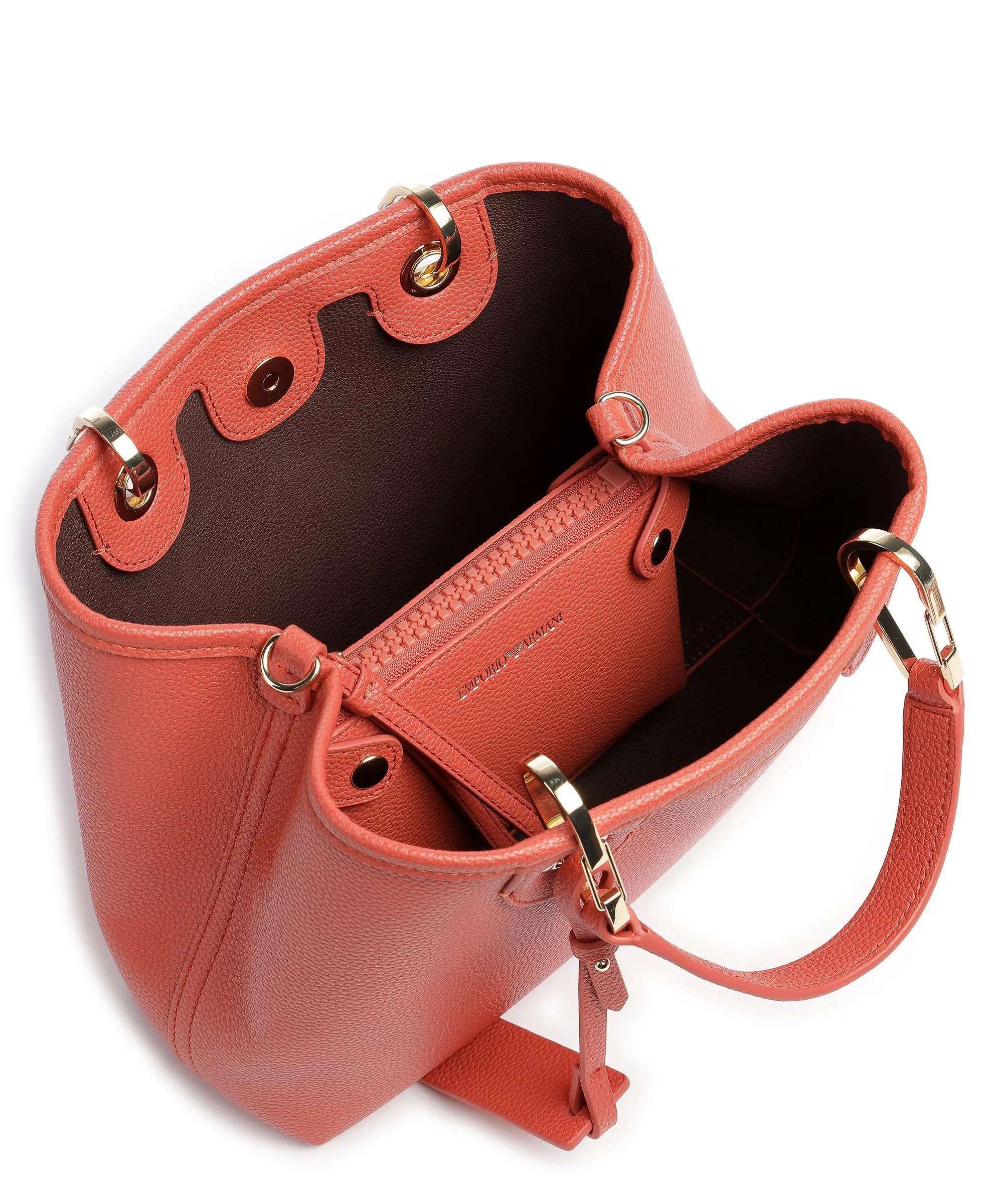  Emporio Armani My EA Borsa a mano pelle sintetica terracotta  