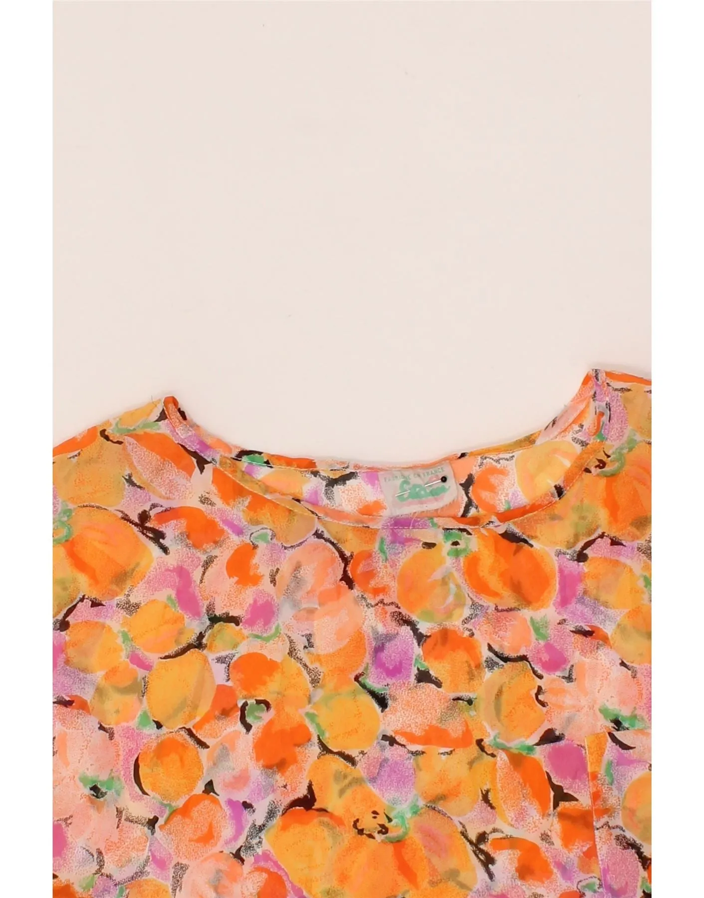 ETAM Womens Oversized Crop Blouse Top UK 12 Medium Multicoloured Floral
