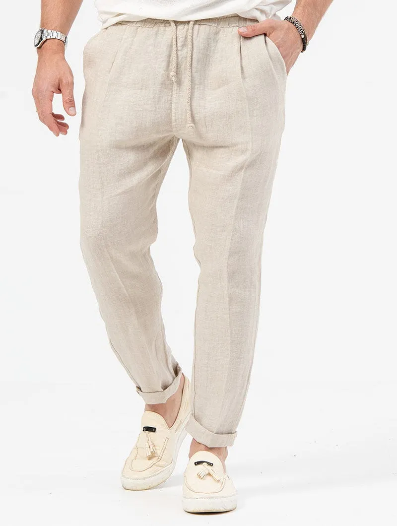 EZRA PANTALONE CASUAL IN BEIGE