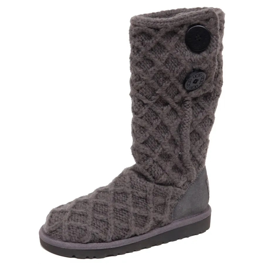 F3464 (NO BOX) stivale bimba girl UGG scarpe grey wool shoe boot