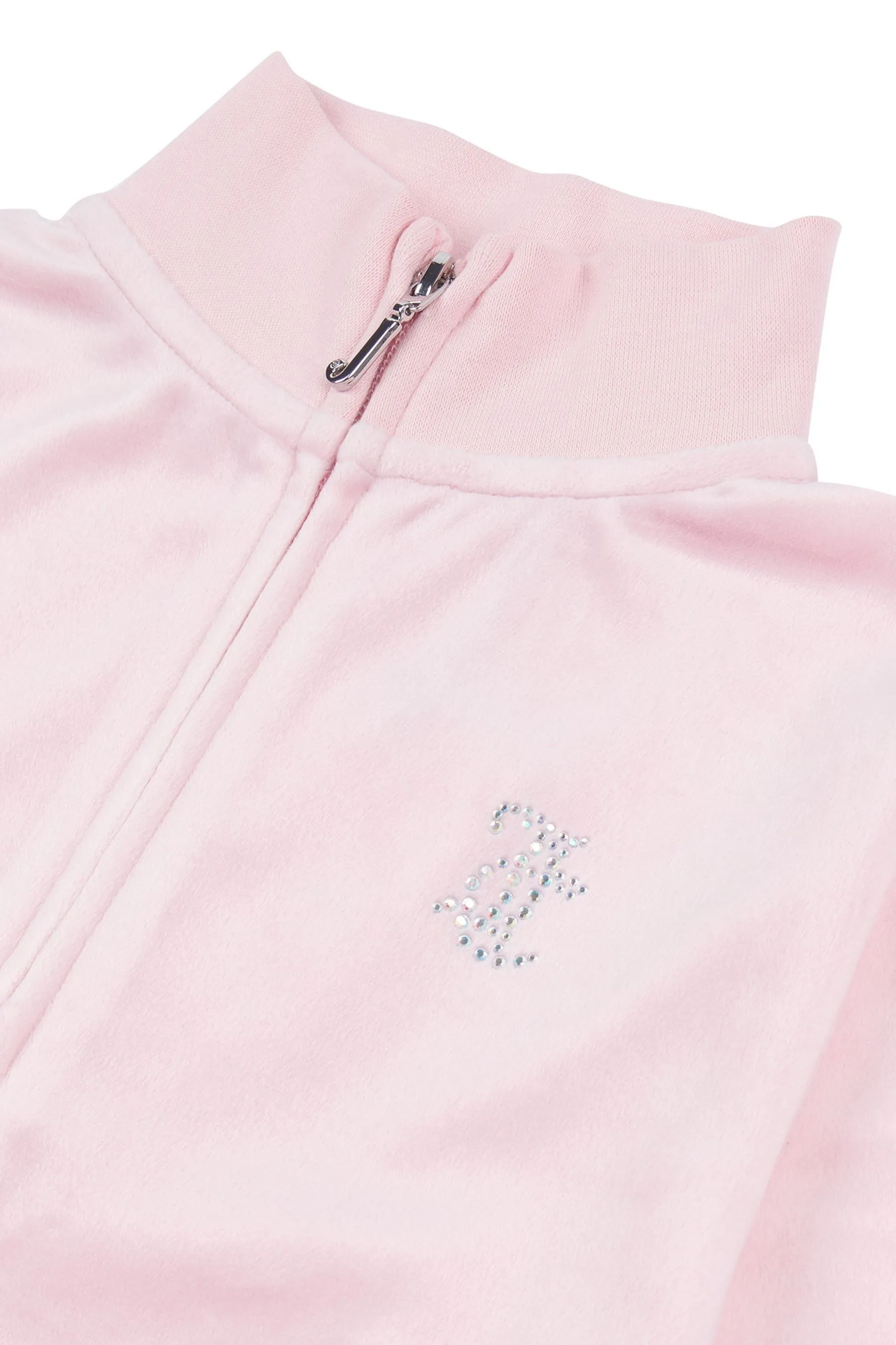 Juicy Couture Slim Diamanté Zip Through Track Top and Joggers Set    