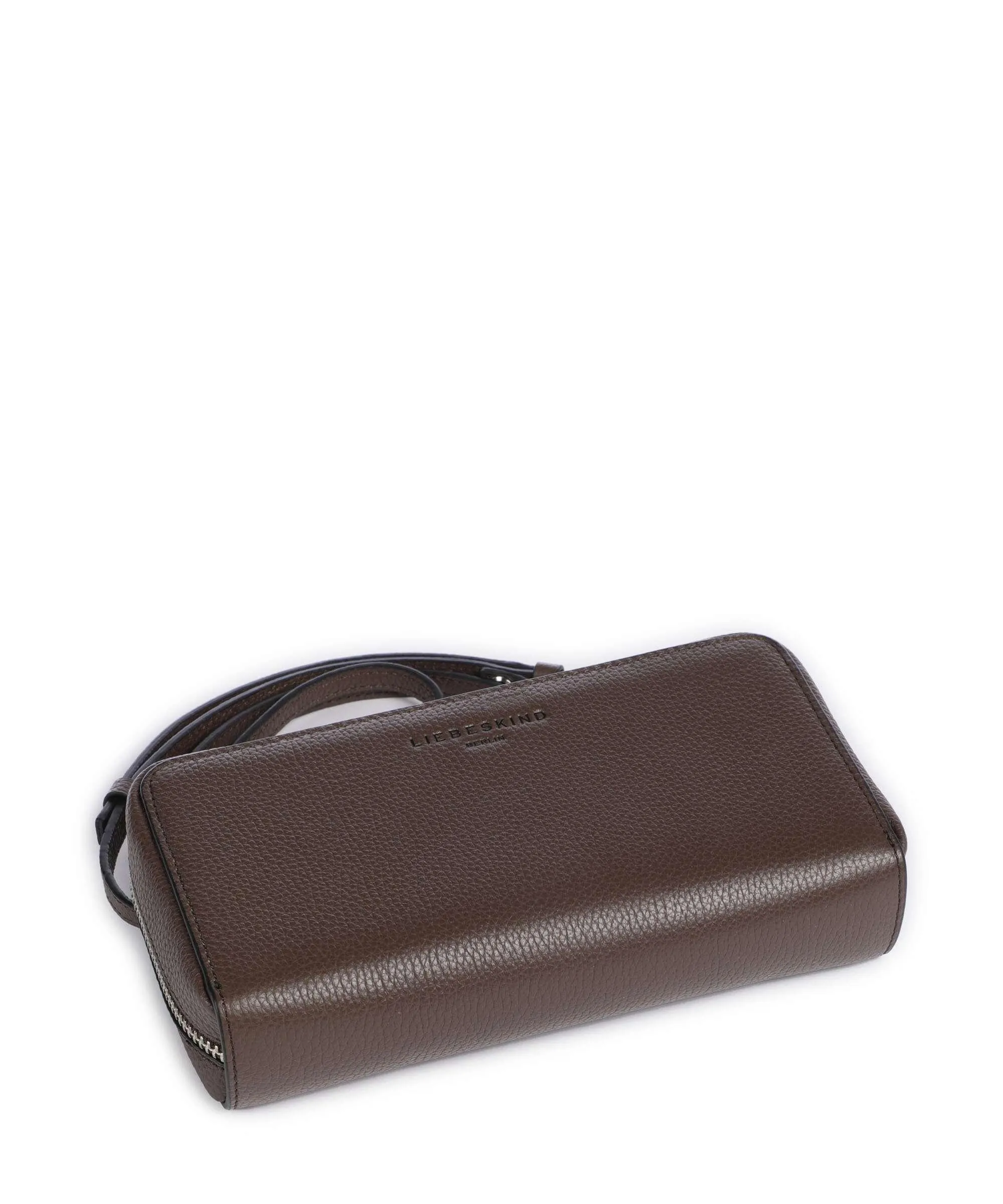  Liebeskind Lou Small Pebble XS Portafoglio pelle di vacchetta grana marrone scuro  