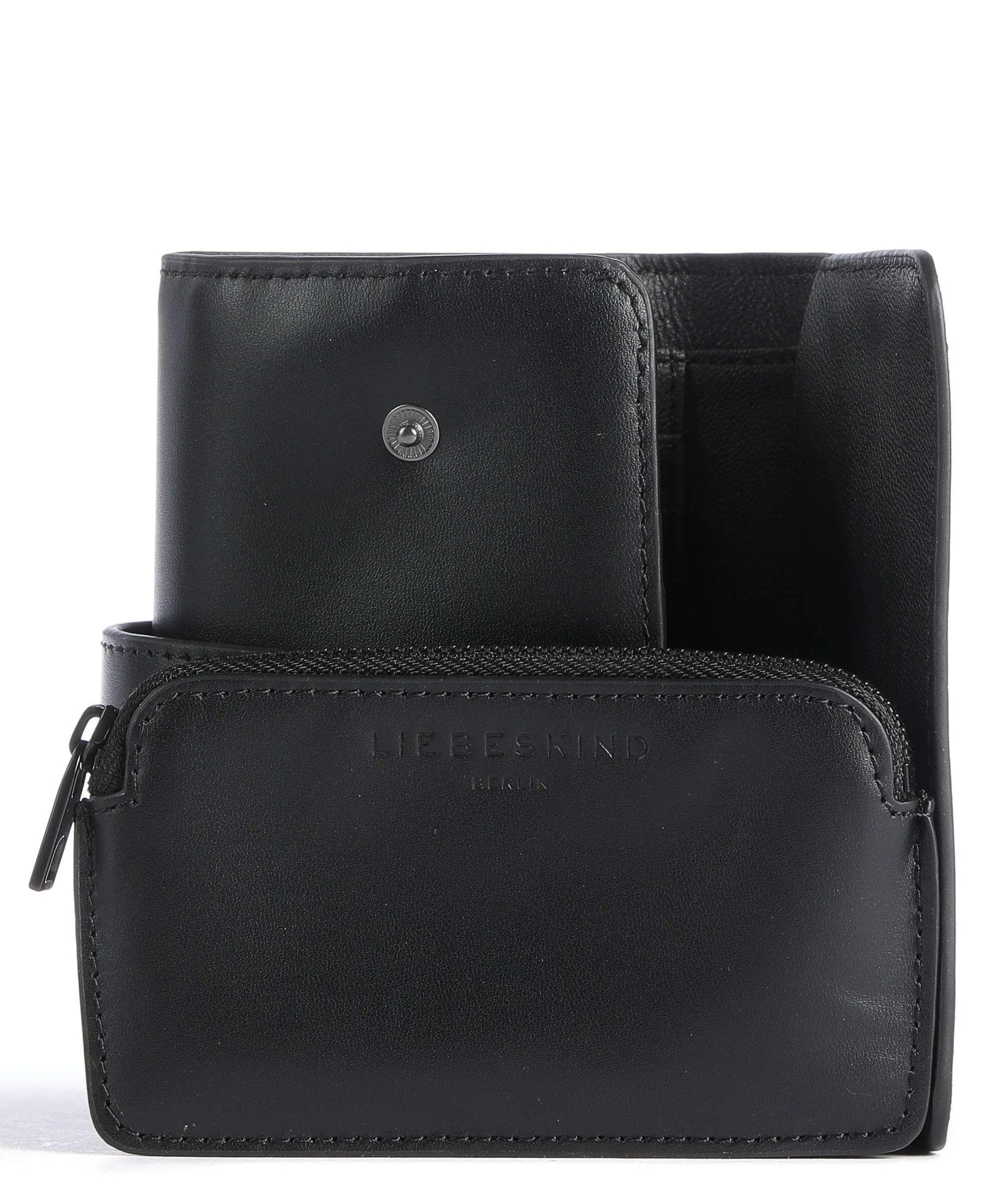  Liebeskind Paper Bag Kate Carter Portafoglio pelle liscia nero  