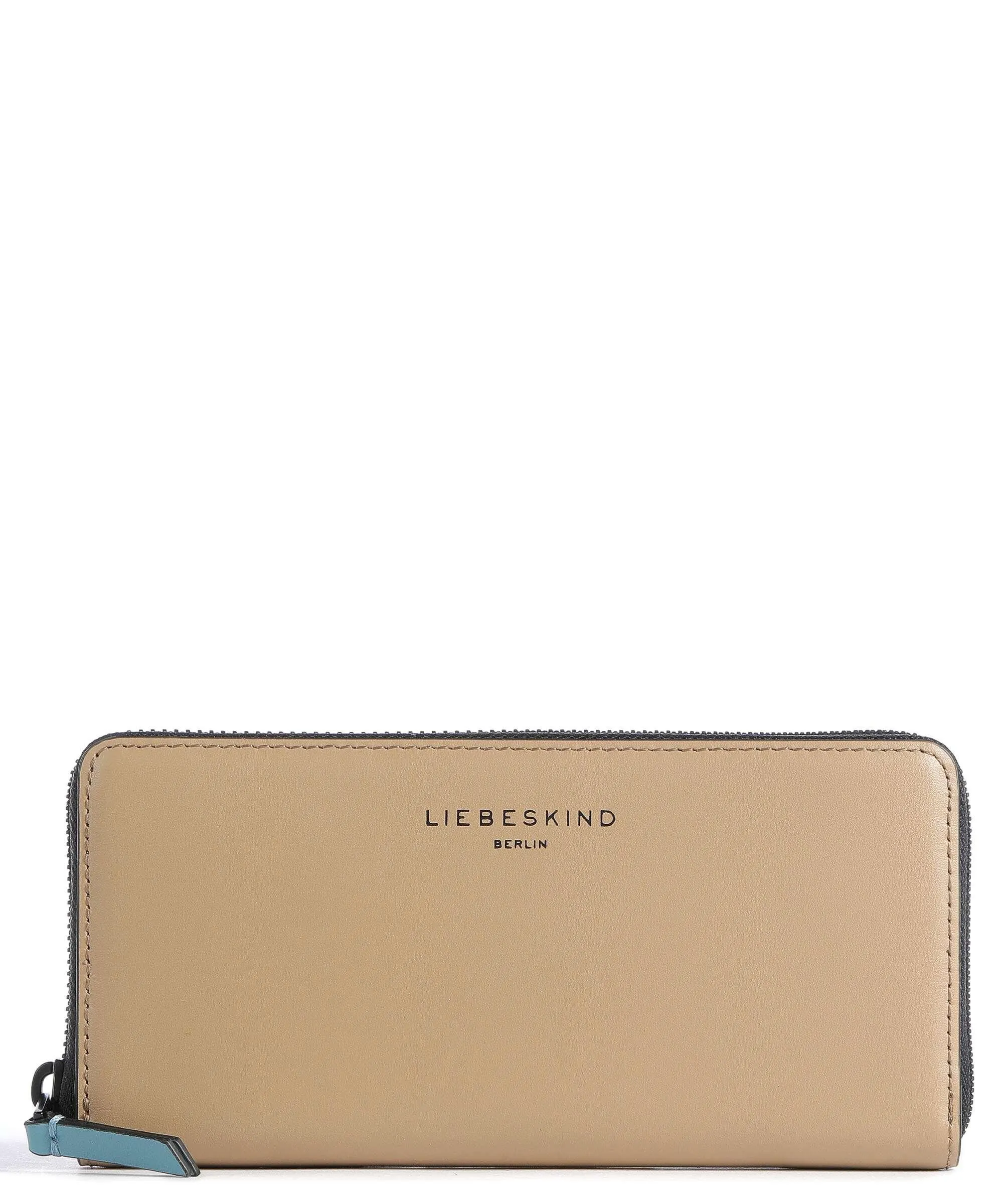  Liebeskind Paper Bag Sally Animation Portafoglio pelle liscia beige  