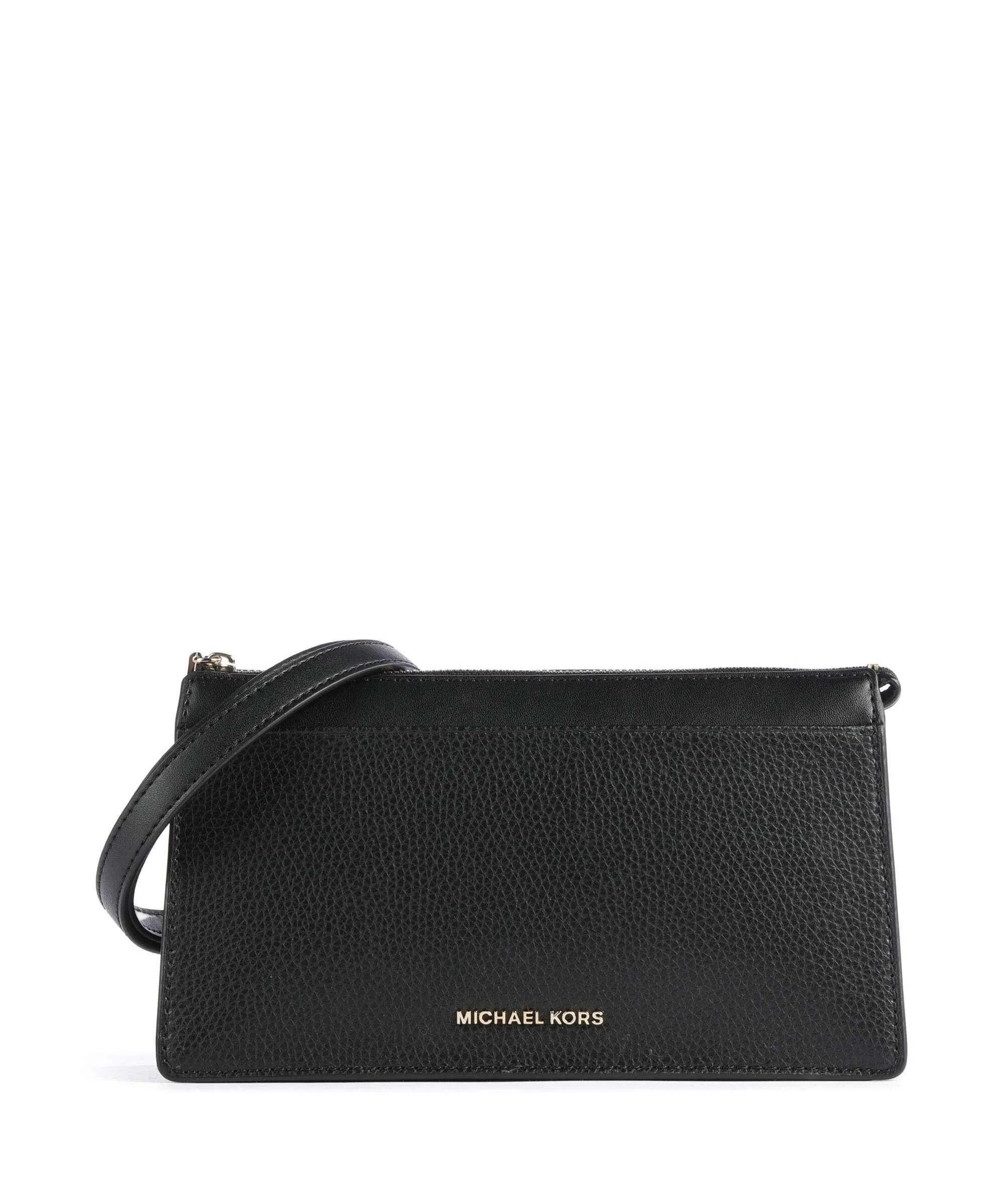  Michael Kors Empire Borsa a spalla pelle granulata nero  