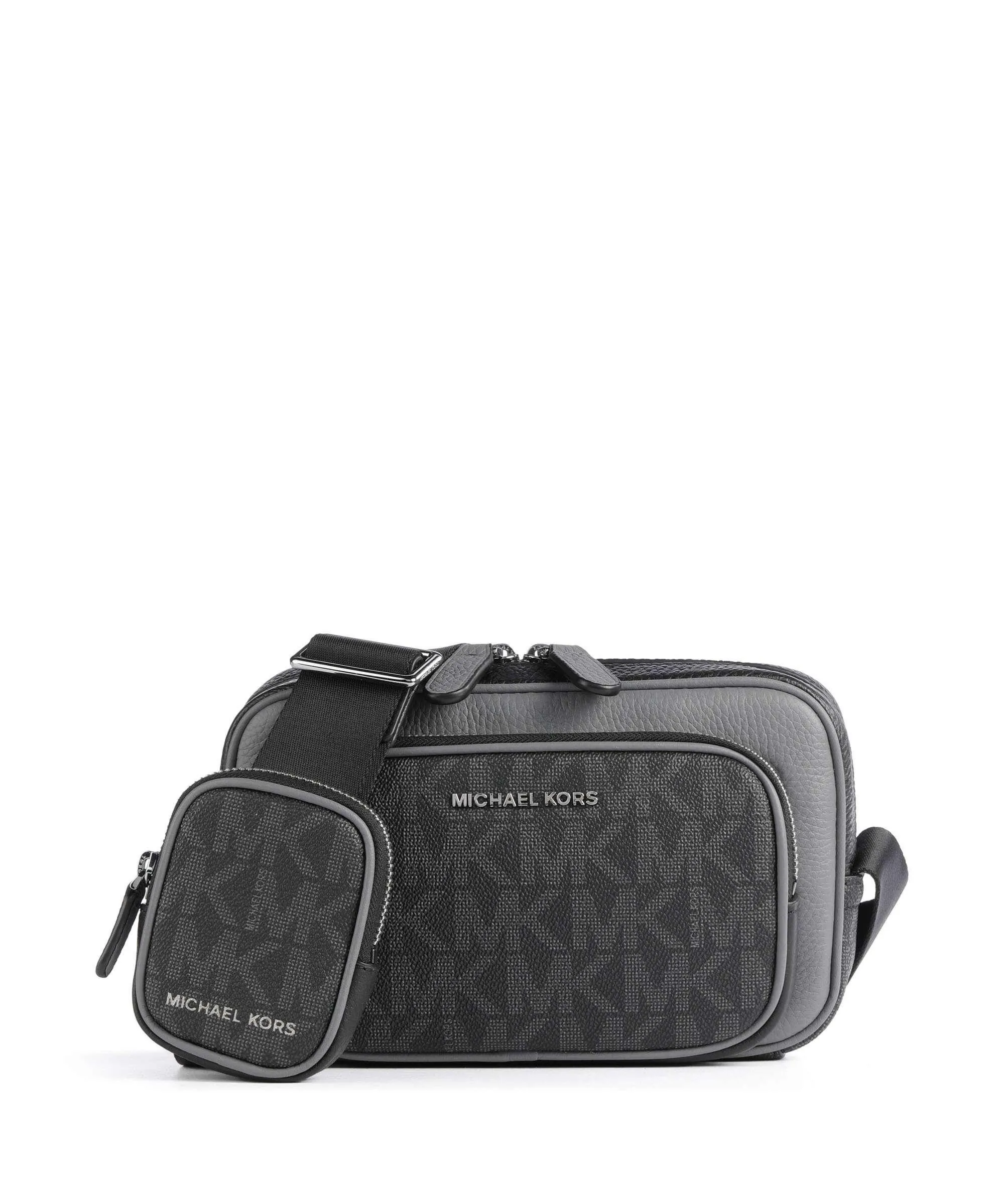  Michael Kors Hudson Borsa a tracolla tela nero/grigio  