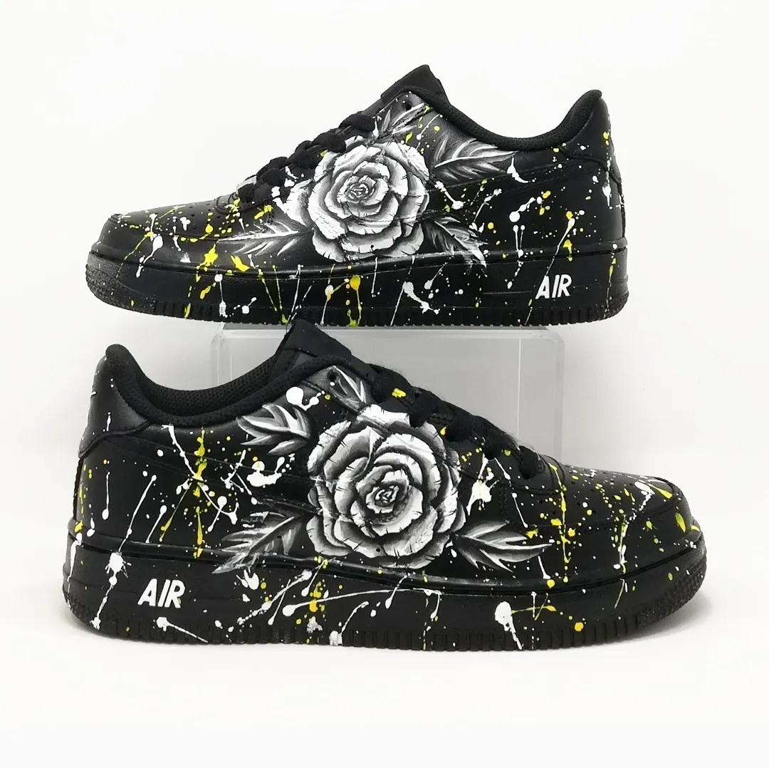 NIKE AIR FORCE 1 MOD. ROSA SCHIZZATA GIALLA