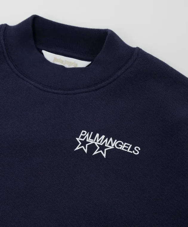 Palm Angels Felpa per bambini con stampa Palm Night Sky PBBA003F21FLE001