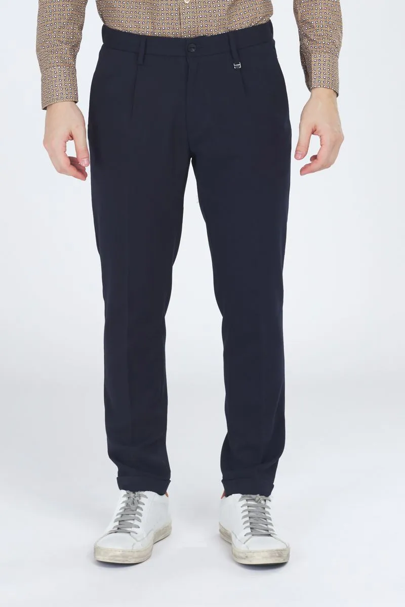 Pantalone carrot fit Uomo Blu