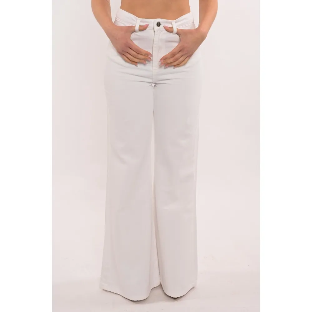 Pantalone donna a zampa in denim Hinnominate