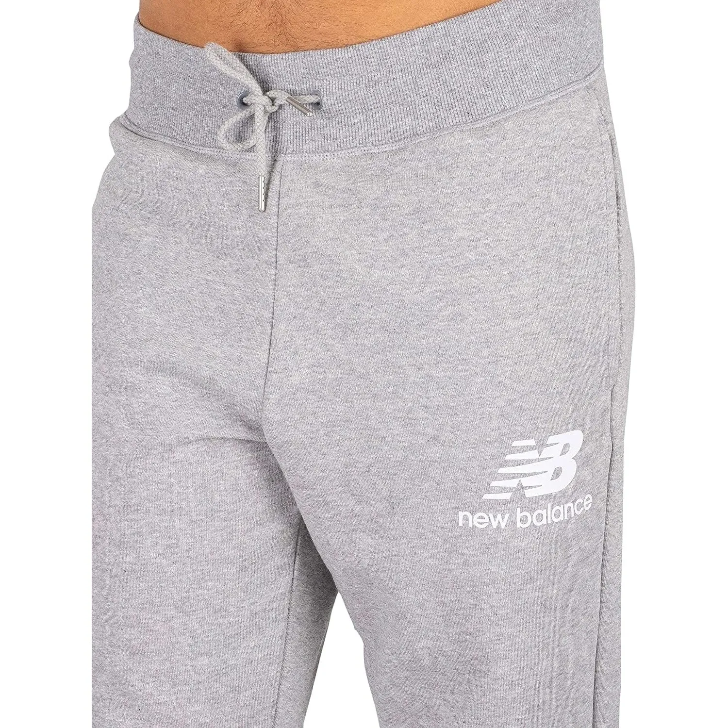 Pantalone Felpa NEW BALANCE Uomo essentials logo Grigio