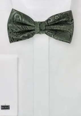 Papillon da uomo Top Fashion Paisley Motif Marrone Verde
