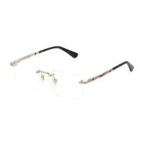   Police VPLF84 Origins Nineties 8 0H34 Oro Rosa Opaco | Occhiale Da Vista Uomo 