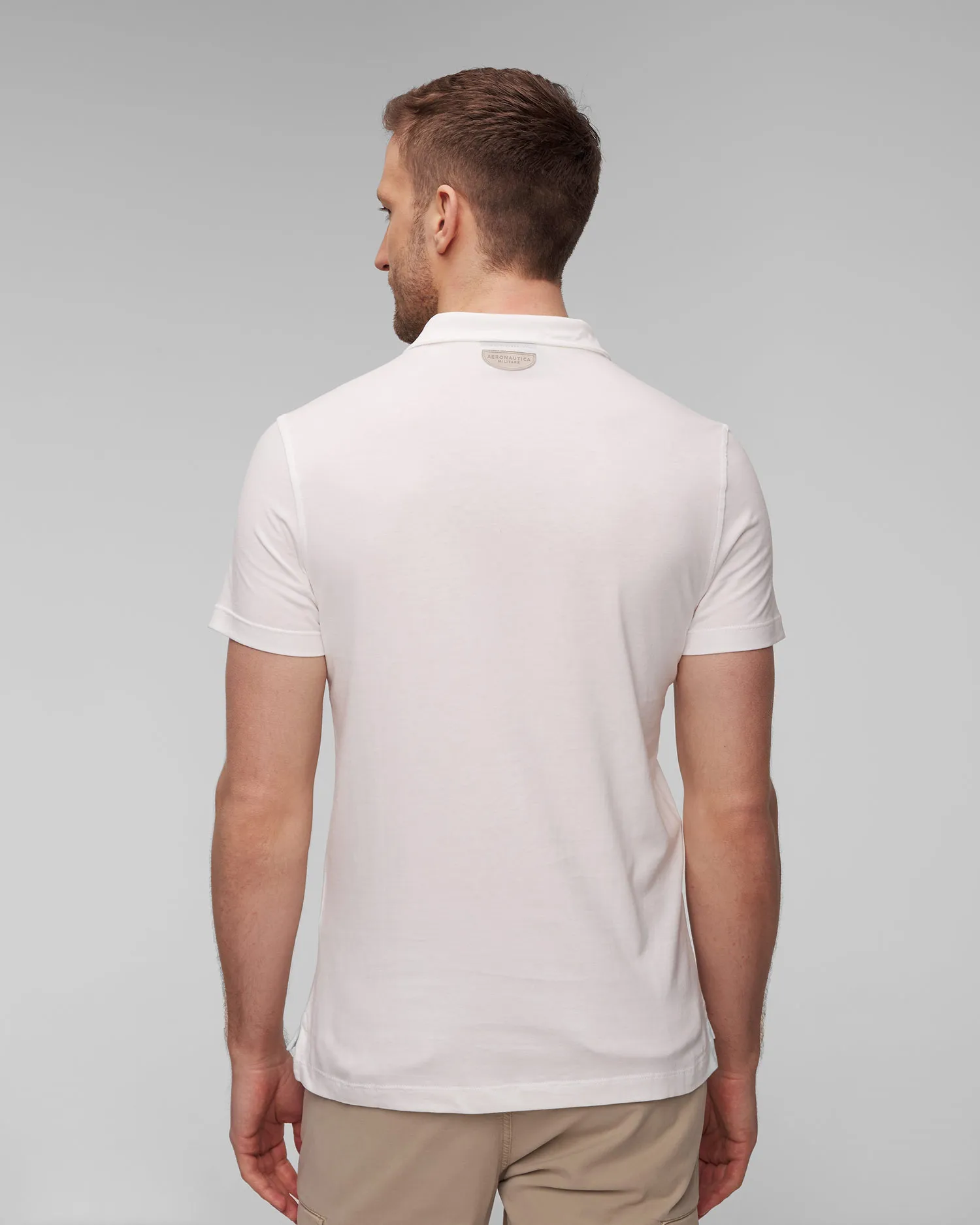 Polo bianca da uomo Aeronautica Militare 241po1780j593-73062