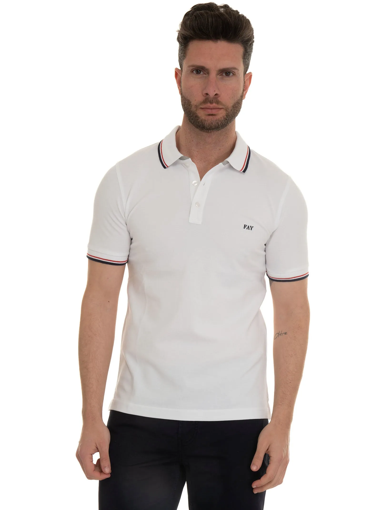 Polo manica corta Bianco Fay Uomo