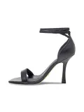 Sandalo con tacco Guess SANDALO FERRAGNI in pelle nero