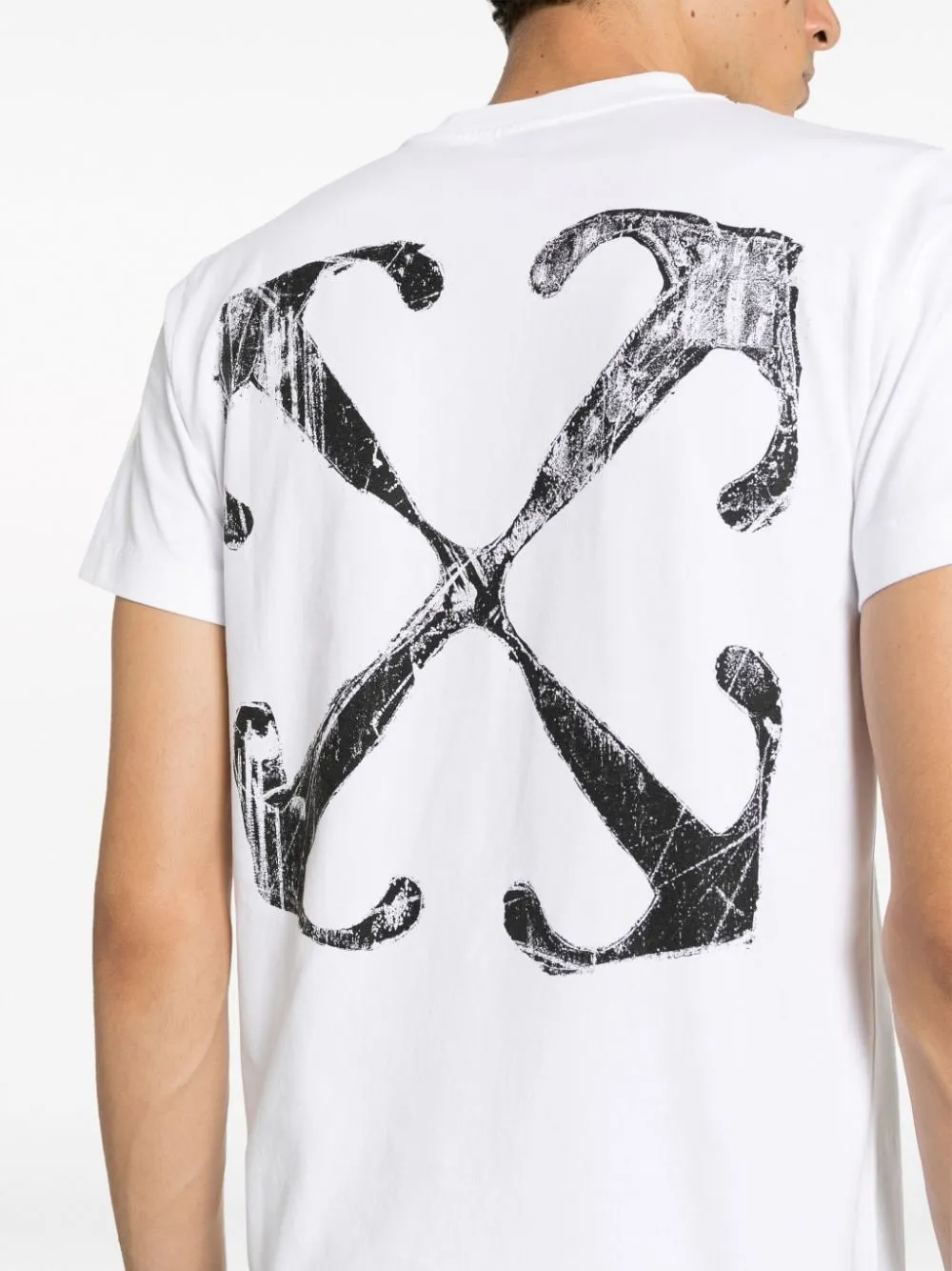 t-shirt bianca anchor arrows