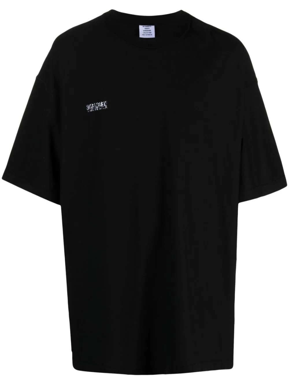 t-shirt nera inside out