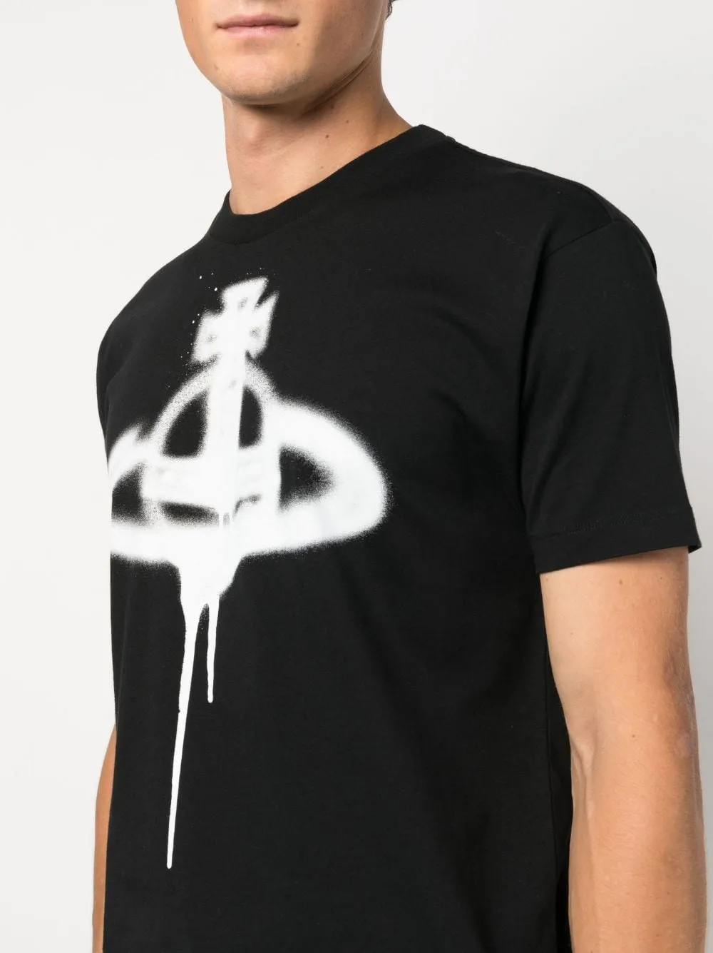 t-shirt nera spray orb