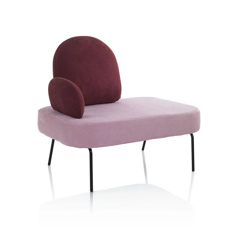 TFT Home Panca CHESSY rosa/bordeaux