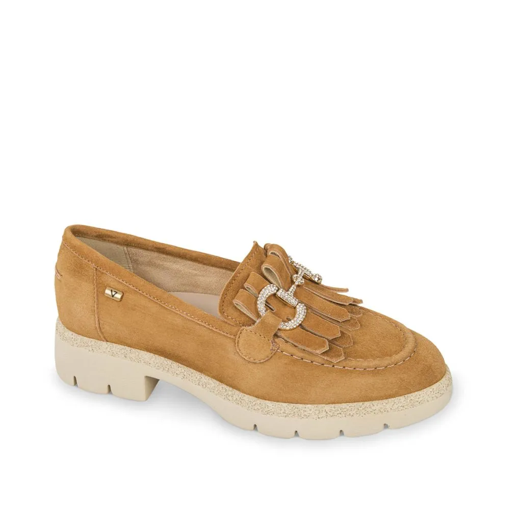 Valleverde  ---------    ------------ V47501-Cuoio mocassino marrone donna PE24
